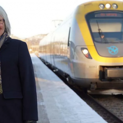 Catarina Nyberg, projektledare för Järnväg i Mölndal. Foto: Forsåker