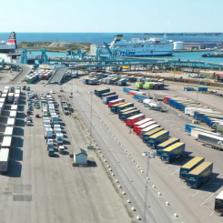 Järnvägstrafiken ökar med 41 procent i Trelleborgs Hamn. Foto: Trelleborgs Hamn