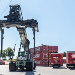 Hallands Hamnar stärker sitt intermodala erbjudande. Foto: Bode Spedition