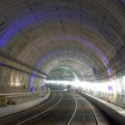 Järnvägssträckningen i tunnel mellan stationerna Atocha and Chamartín. Foto: Grupo Copisa