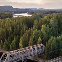 Med Norrbotniabanan förbättras kapaciteten avsevärt då den nya järnvägen går i en rakare sträckning mellan Norrlands största städer. Foto: Trafikverket
