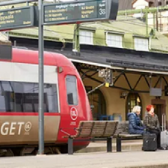 Ostkustbanans etapp Gävle-Kringlan får förstärkt finansiering med cirka 7,2 miljarder enligt förslaget. Foto: Trafikverket