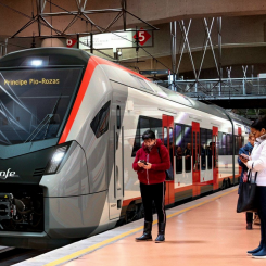 Detta är de nya pendeltåg som Albuixech tillverkar på beställning av Renfe. Foto: Albuixech