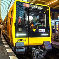 Nytt tåg till stadsdelen Pankow: Berlins kollektivtrafikföretag har fått nya tunnelbanetåg. Foto:: Milos Djuric / BVG