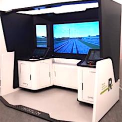 Alstoms simulator ger möjlighet att simulera olika väderförhållanden, såsom snö, regn och dimma. Bild: Alstom