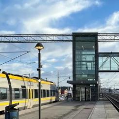 Vändspåret ska öka kapaciteten längs Norge/Vänerbanan och minska risken för störningar. Foto: Trafikverket