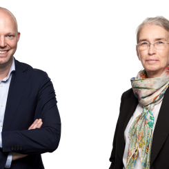 Anders Gustafsson och  Lena Herrmann. Foto: MTR