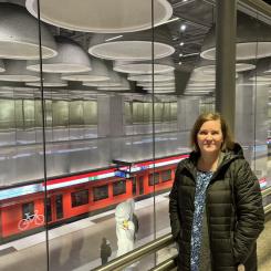 En av Annas favoriter är Hagalunds metrostation. Foto: Länsimetro Oy/ Västmetro AB