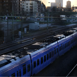 En prototyp av en app har tagits fram som har testats på tåglinjerna mellan Lund och Malmö̈. Foto: Malmö universitet