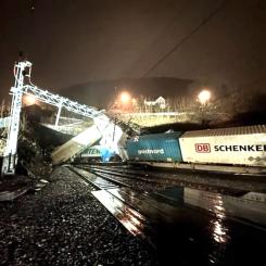 Platsen vid olyckstillfället den 22 mars 2024. Nu rullar tågen igen. Foto: Bane NOR