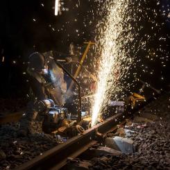 Det nya vändspåret ska elektrifieras och signalregleras. Det ansluts via en ny växel på uppspårssidan och vidare genom en skyddsväxel. Foto: Infrakraft