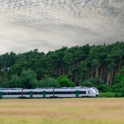 Topphastigheten uppgår till 160 km/h, vilket gör att de kan användas i ordinarie regionaltrafik utan större förändringar i restider.    Foto: Alstom/Christoph Busse