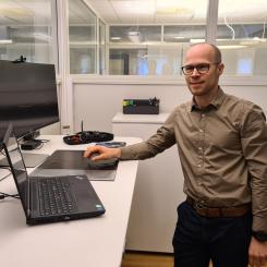 Joakim Matti, chef för Bjerkings enhet Järnväg. Foto: Bjerking