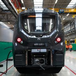 Alstoms första nya Coradia Stream för lokaltrafik har anlänt till Norge för tester Foto: Norske tog. Nikolas Gogstad-Andersen