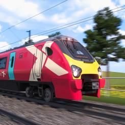 En visualisering av den nya färgsättningen. Bild: Alstom