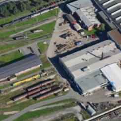 Verkstaden byggd av Bane NOR och ska stå klar 2026. Foto: Dahlrail