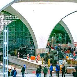 Interiören i Stuttgarts nya järnvägsstation. Foto: Deutsche Bahn, kredit: Thomas Niedermüller