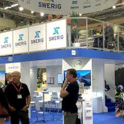 Den populära samlingsmontern för Swerigs medlemsföretag återkommer på Elmia Nordic Rail 2023. Foto: Swerig
