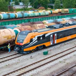 Nya el-tåget i Tallinn. Foto: Elron