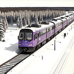Illustration av finländska staden Esbos nya stadsbanetåg. Foto: Arkivbild