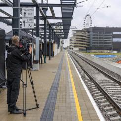 Bygget av terminalen är det största infrastrukturprojektet i sitt slag i Estland. Arbetet genomförs i etapper, och tågtrafiken kommer att pågå utan avbrott under hela byggperioden. När Rail Baltica står färdig och tas i drift år 2030, kommer det första höghastighetståget mellan Tallinn och Warszawa att avgå från Linda-terminalen. Foto: Rail Baltica Estland