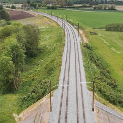 Ringsted- Femernbanan kommer att binda samman Danmark med kontinenten. Foto: Banedanmark