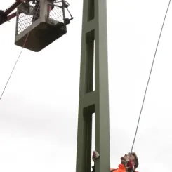 Den drygt 700 meter långa sträckan mellan Sävenäs rangerbangård och Mellby industriområde ska elektrificeras. Foto: Trafikverket