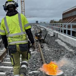 Bron ska vara redo att tas i bruk under 2024. Foto: Trafikverket