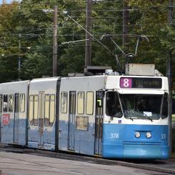 Spårvagn av modell M31. Foto: Göteborgs Spårvägar