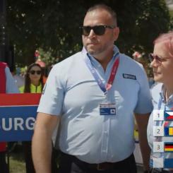 Tävlande Robert Johnsson och Emelie Hallman var ynka 120 poäng efter Wien, som tog hem guldet. Foto: Göteborgs Spårvägar