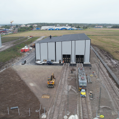 Lokverkstaden i Hallsberg. Foto: Siemens