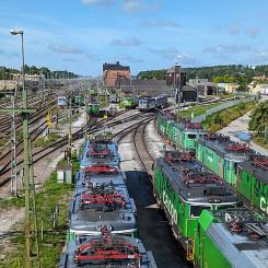 Tåg från Green Cargo i Hallsberg. Foto: AleWi/Wikimedia Commons