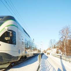 Centrumslingan är beräknad att ta cirka 10 år att bygga, och dess fullbordande skulle markant höja effektiviteten i regionens tågtrafik. Foto: Finlands Trafikledsverk. Kredit: Hero