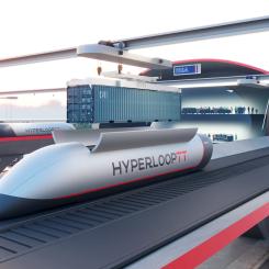Hyperloop Express Freight är en inledning till en bransch förväntad att växa från 260 miljarder USD år 2020 till över 484 miljarder USD år 2030. Bild: HyperloopTT