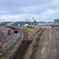 Del av industrispåret i Kristinehamn. Foto: Kristinehamns kommun