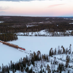 Den 105 mil långa Inlandsbanan behöver rustas för att möta nuvarande och framtida transportbehov. Foto: Inlandsbanan