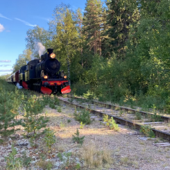 Ånglok kommer under Inlandsbanans 100 årjubiléum att transportera resenärerna likt 1922 mellan Östersund och Överhogdal. Foto: Inlandsbanan