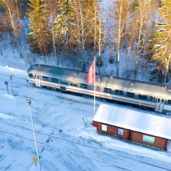 Siktet är nu inställt på vintern 2024-2025. Foto: Inlandsbanan