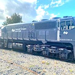 Irish Rail lokomotiv, som kommer att konverteras så att det kan köras på vätgas. Foto: DIGAS