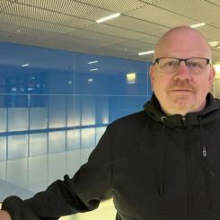 Jouni kom till Länsimetro lite av en slump. Foto: Länsimetro, kredit: M.Partanen