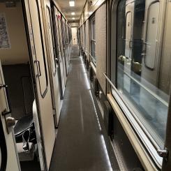 Liggvagnens korridor. Foto: SJ