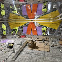 Kristallgrottan på station Hagastaden under konstruktion. Foto: Region Stockholm