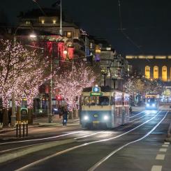 Linje 3 på Avenyn. Foto: Göteborgs Spårvägar