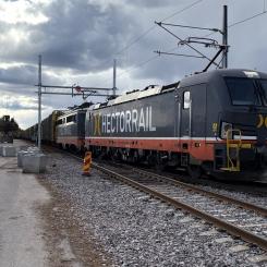 Lok vid Forsbacka Terminal. Foto: