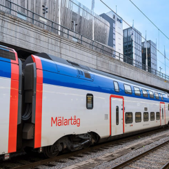 Mälardalsrapporten ger insikt i hur man kan förbättra punktligheten och effektiviteten i vårt järnvägssystem. Foto: MTR