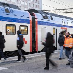 Mälartåg vid Eskilstuna Centralstation. Foto Niklas Björling Mälardalstrafik