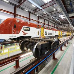 Alstoms nya depå för tågunderhåll. Foto: Alstom