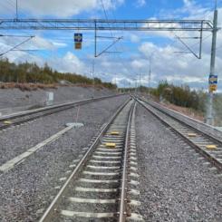 Malmbanan i höjd med Lappberget. Foto: Anna Lindquist, Trafikverket