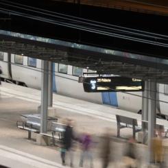 Ny plattform utmed spår 6 i Mjölby. Foto: Trafikverket