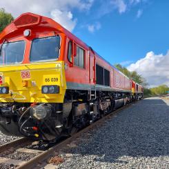 Loket 66039 försett med ETCS-teknik. Foto: Network Rail